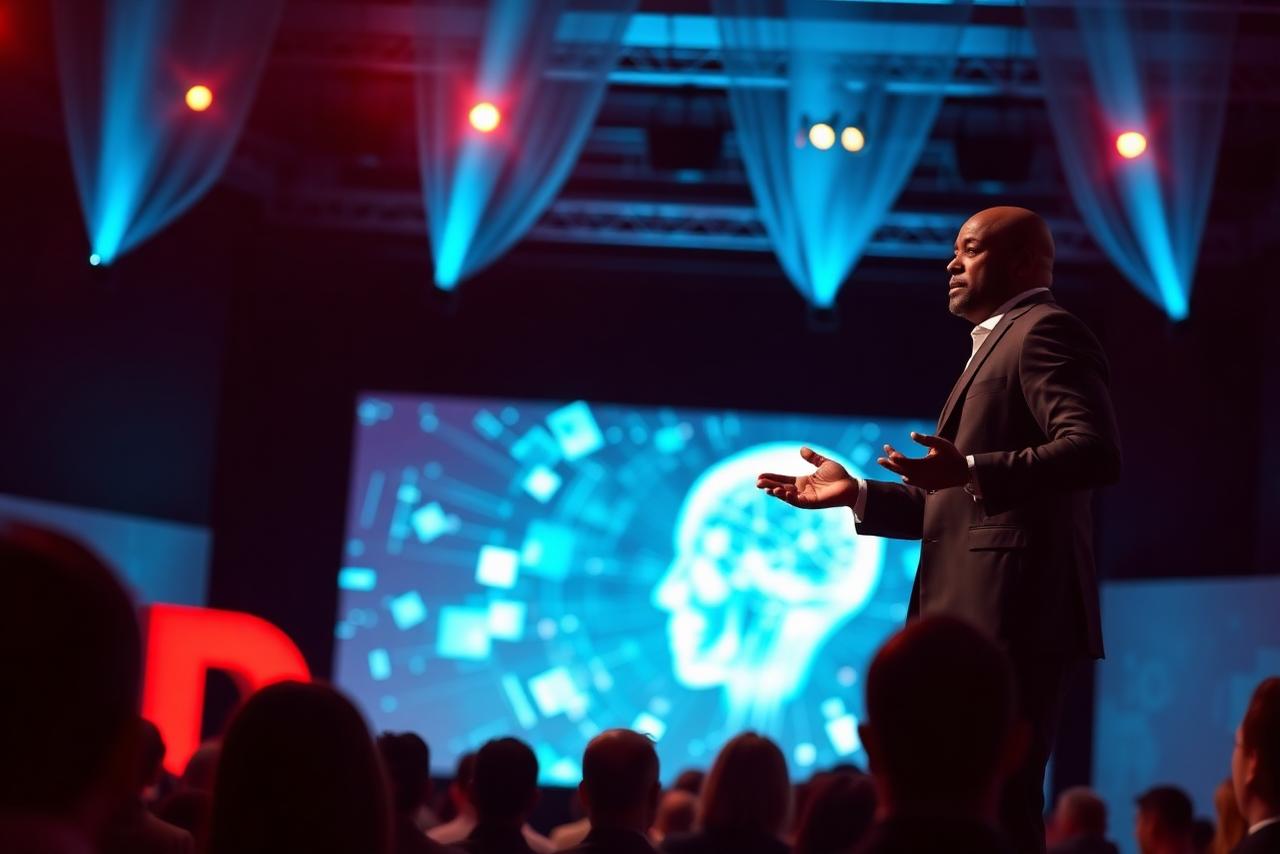 Dr. Cotton presenting at a keynote event